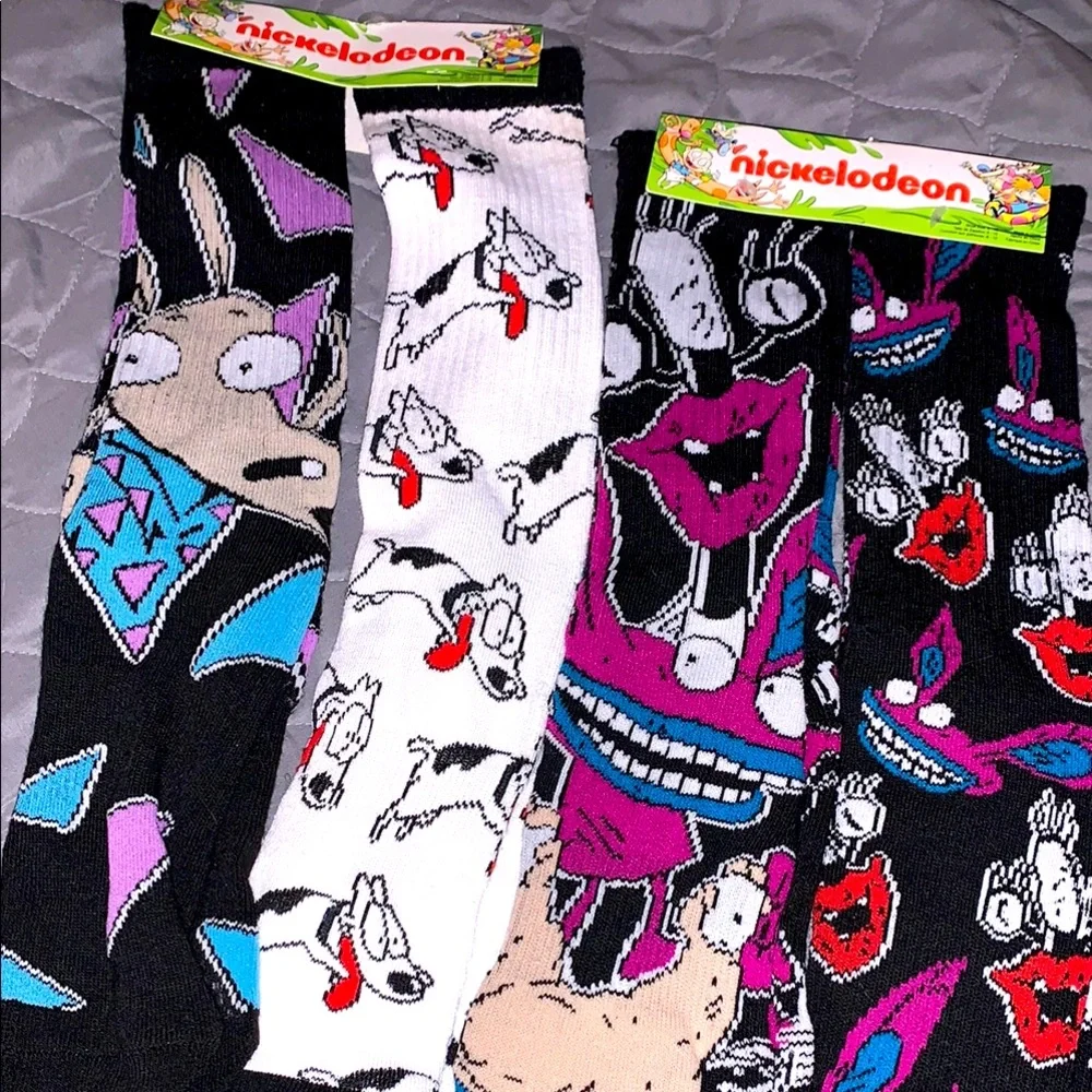 Nickelodeon Cartoon Character Socks - Rocko’s Modern Life Real Monsters - Picture 2 of 7